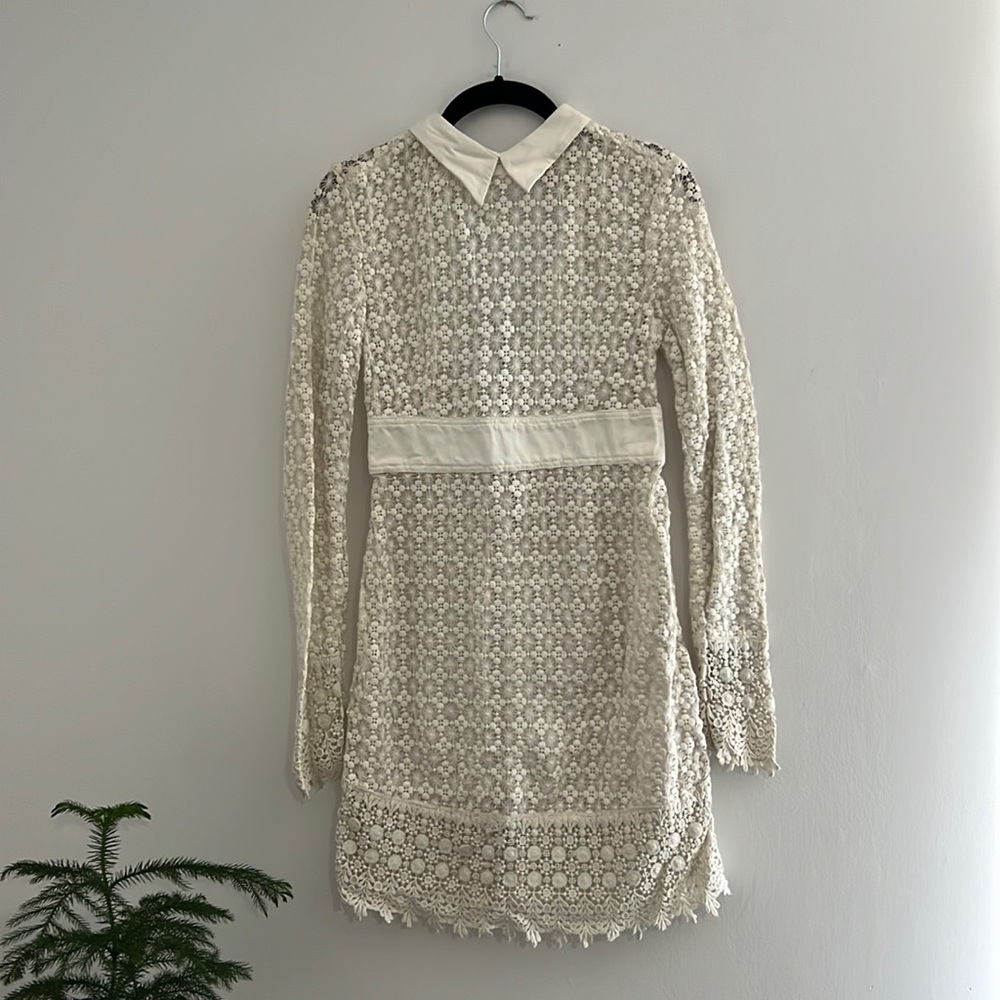 Diesel white lace dress size xs